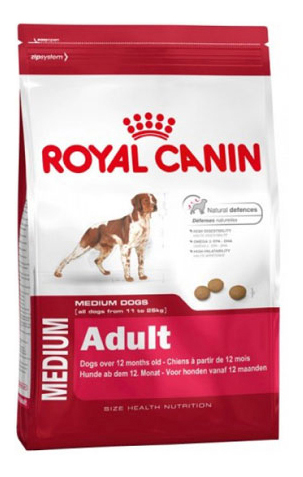 фото Сухой корм для собак royal canin adult medium, рис, птица, свинина, 15кг