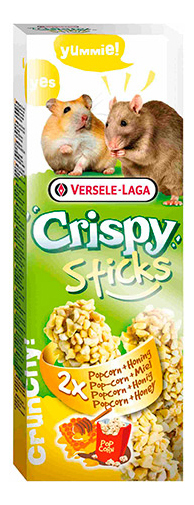 фото Лакомство для грызунов versele-laga crispy с попкорном и медом, 2 шт, 100г