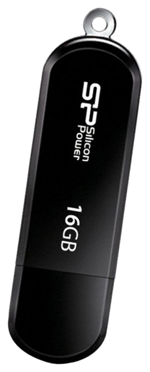 фото Флешка silicon power luxmini 322 16гб black (sp016gbuf2322v1k)