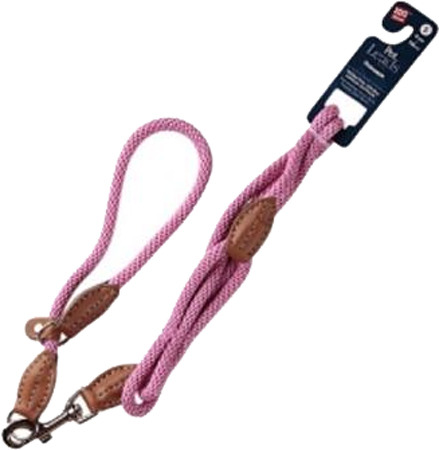 Поводок с петлей для собак GiGwi S, нейлон, розовый, 75172