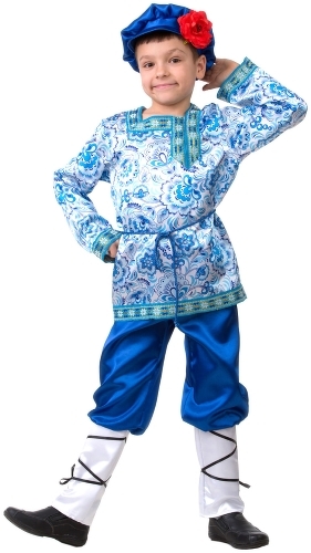 фото Карнавальный костюм jeanees вася-василек, цв. синий р.110