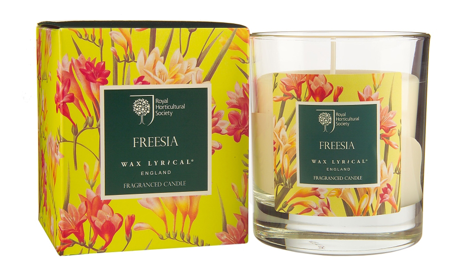 фото Ароматическая wax lyrical свеча rhs fragrant garden цветущая фрезия rh5212