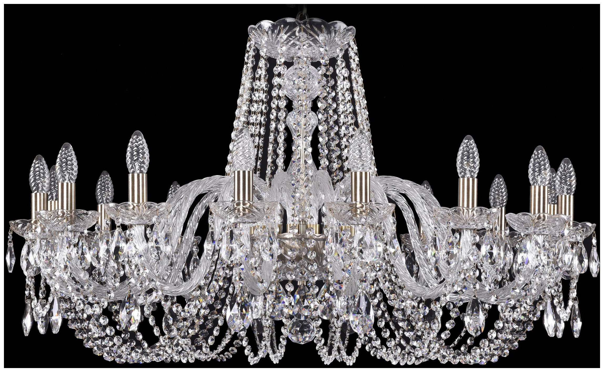 

Люстра подвесная Bohemia Ivele Crystal 1402/16/360/Pa, 1402/16/360/Pa