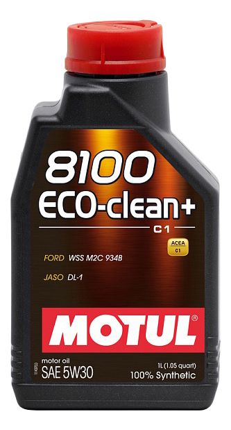 фото Моторное масло motul 8100 eco-clean+ 5w-30 1л