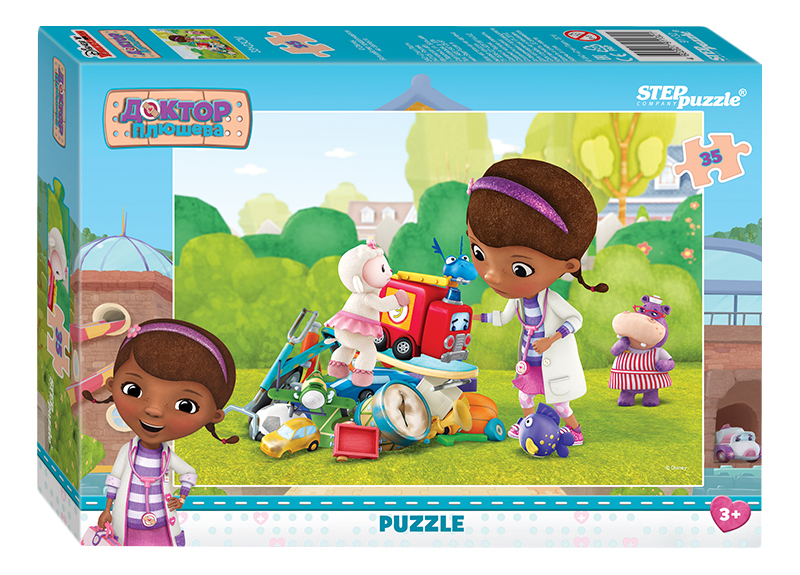 

Пазл Step Puzzle 35 деталей, Доктор Плюшева