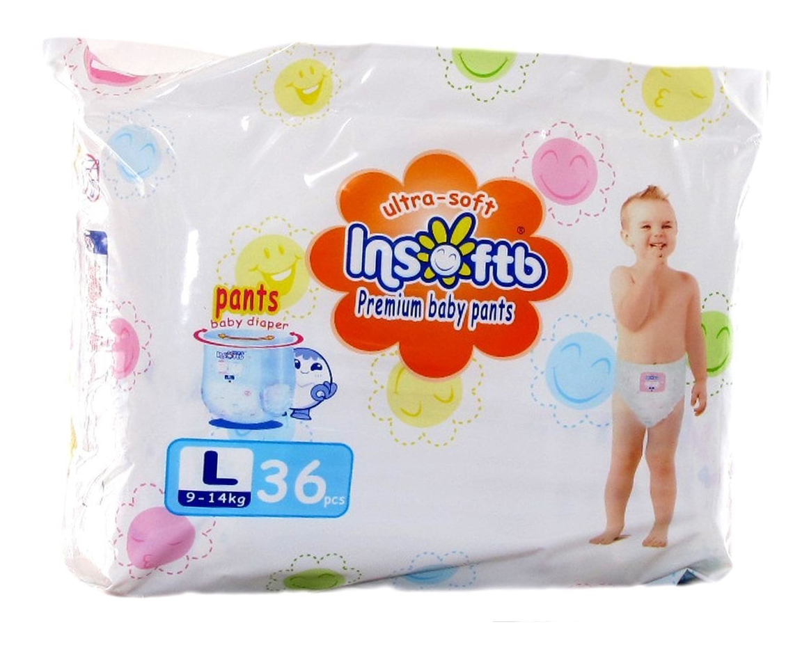 фото Подгузники-трусики insoftb premium ultra-soft l (9-14 кг), 36 шт.