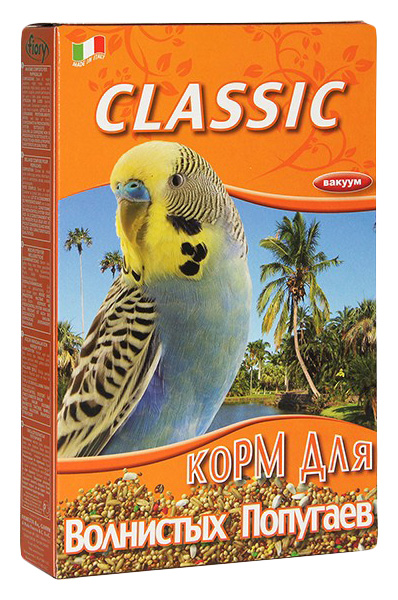 фото Основной корм fiory classic для волнистых попугаев 400 г