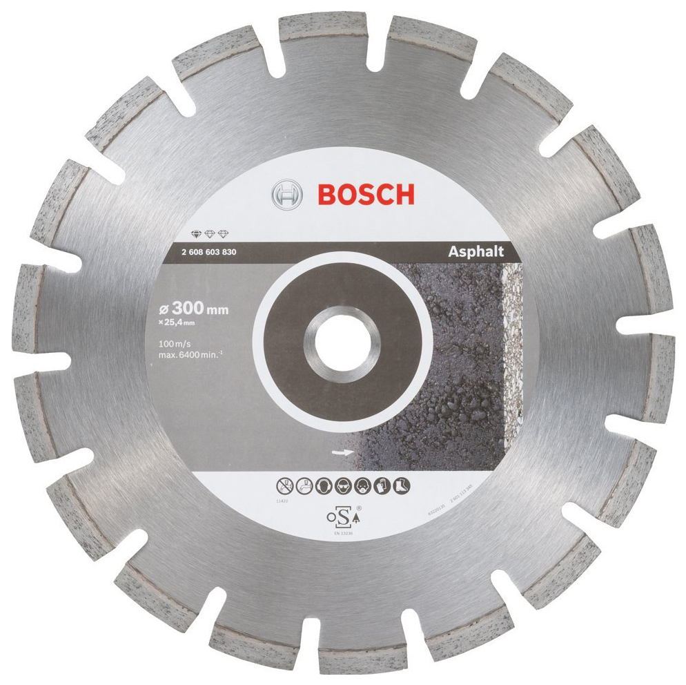 фото Диск отрезной алмазный bosch stf asphalt 300-25,4 2608603830