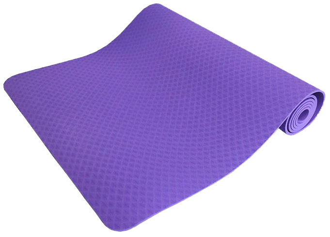 фото Коврик для йоги original fit.tools ft-ygm-06tpe-1830 фиолетовый 6 мм