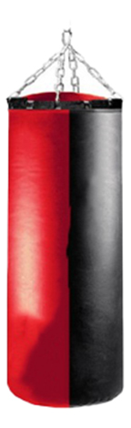 фото Боксерский мешок премиум рк 15 кг черно-красный nobrand