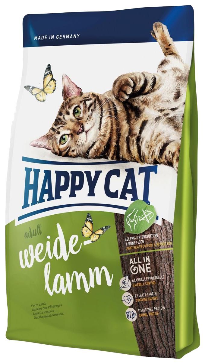 фото Сухой корм для кошек happy cat fit & well, ягненок, 10кг