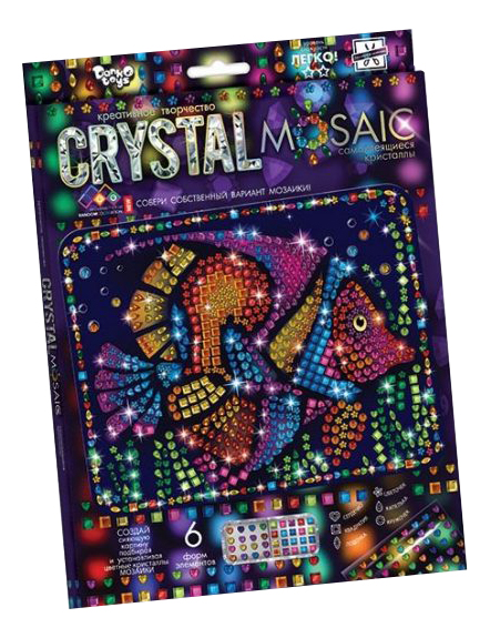 Мозаика из пайеток Danko Toys Crystal Mosaic Рыбка CRM-01-09