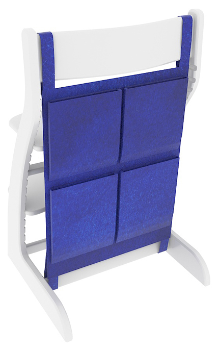 Карманы навесные на спинку стула Бельмарко Усура Синий мягкое основание для стула бельмарко усура синее