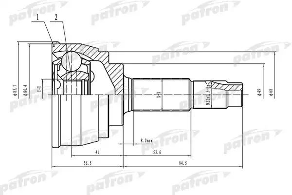 

Шрус PATRON PCV1541