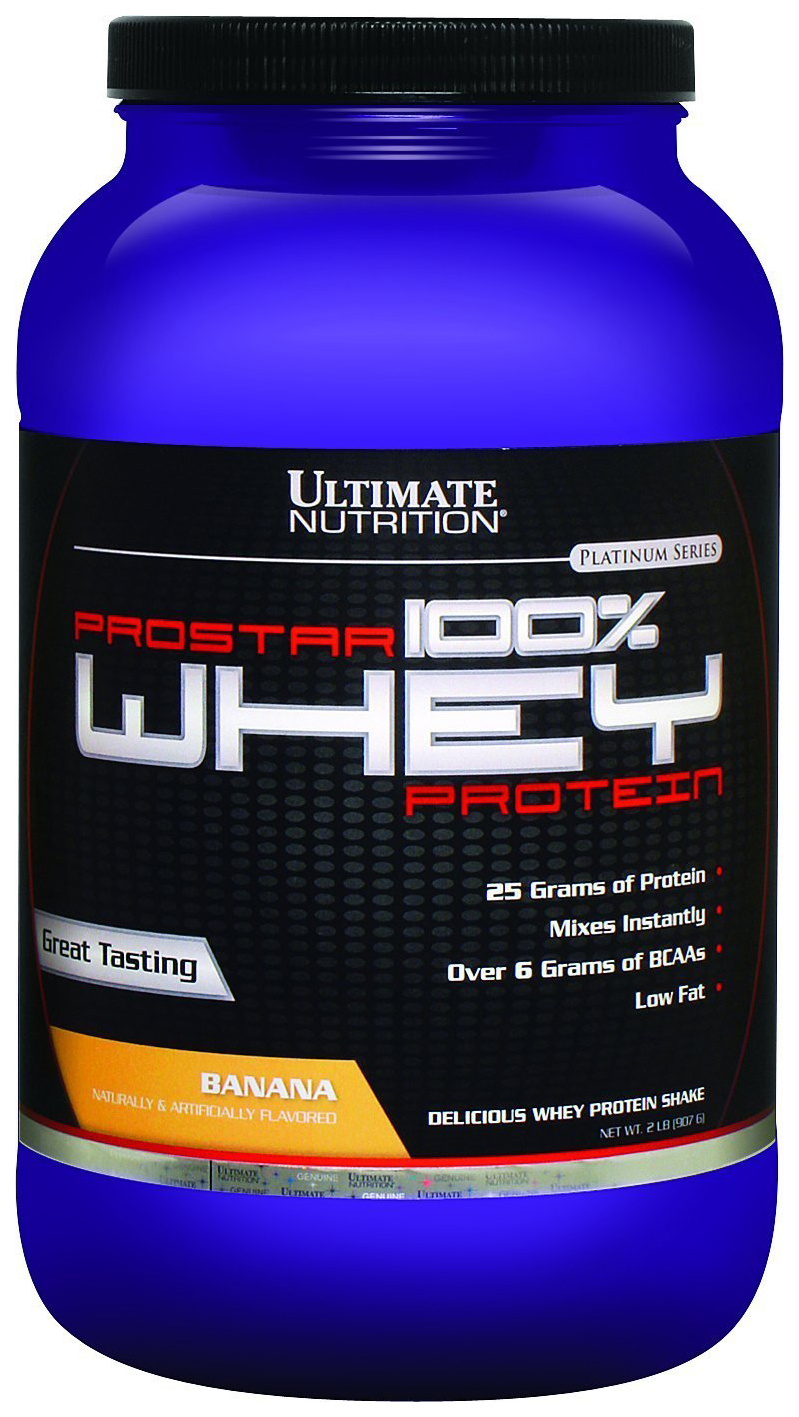 Протеин Ultimate Nutrition Prostar 100% Whey Protein, 900 г, banana