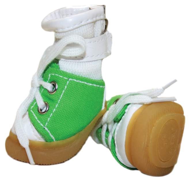фото Обувь для собак triol размер 6, 4 шт зеленый