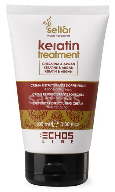 Крем для волос Echos Line Seliar Keratin 100 мл echos line маска для интенсивного питания и увлажнения seliar luxury 1000 0