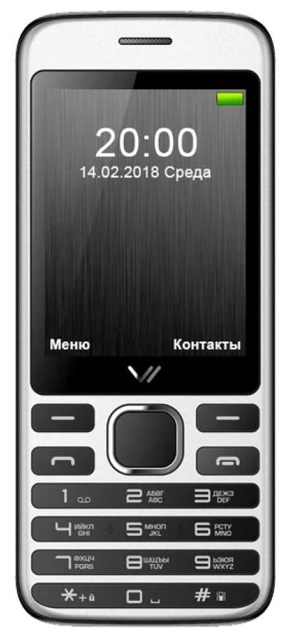 

Мобильный телефон Vertex D524 Black/Grey, D524
