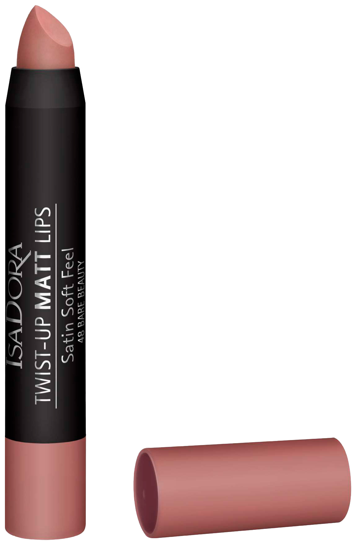 

Помада IsaDora Twist-up Matt Lips 48 Bare Beauty 3,3 гр, twist-up matt lips