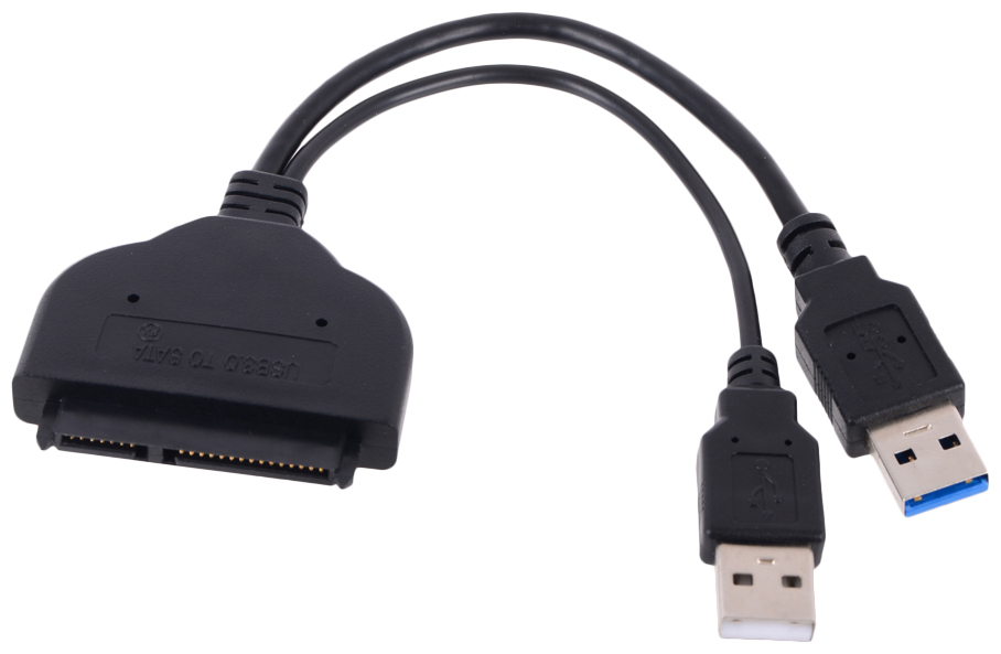 

Адаптер Orient 2xUSB A-SATA 7+15 pin, M-F Black (UHD-502), Черный, UHD-502