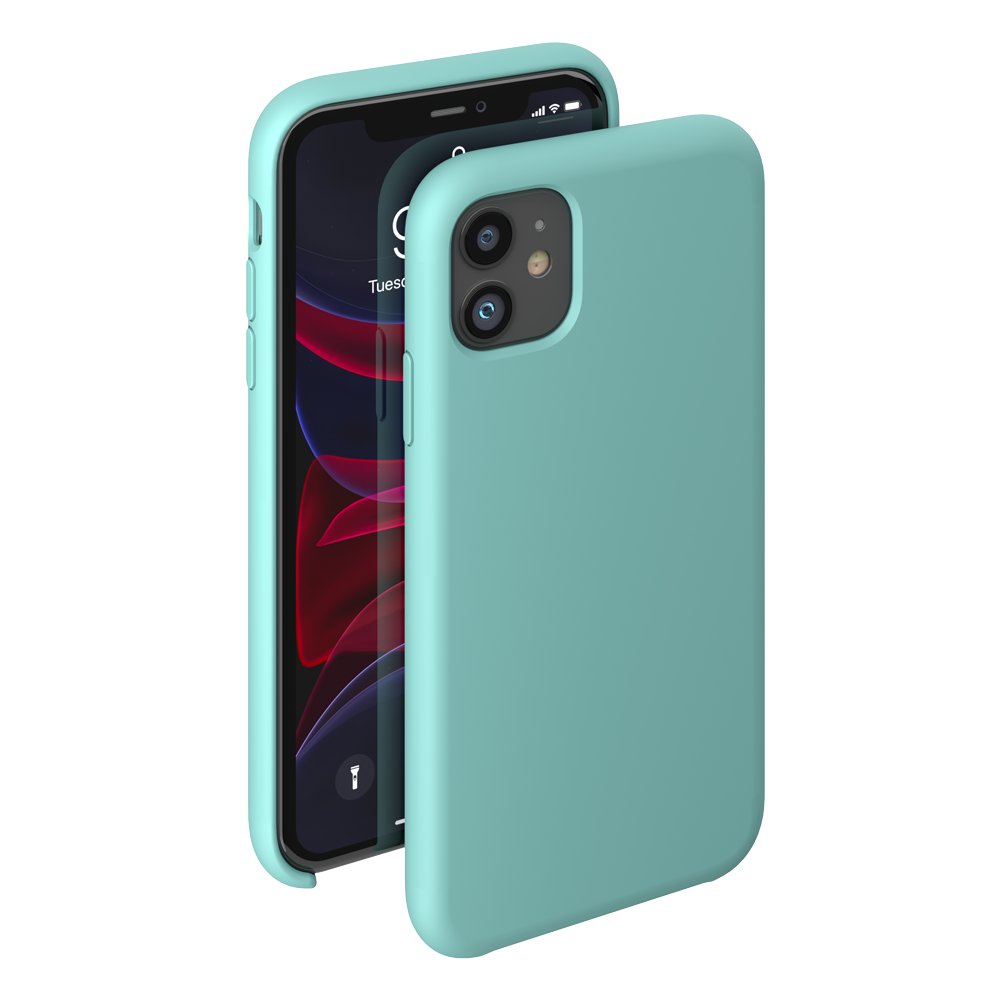 фото Чехол deppa liquid silicone case для apple iphone 11 (мятный)