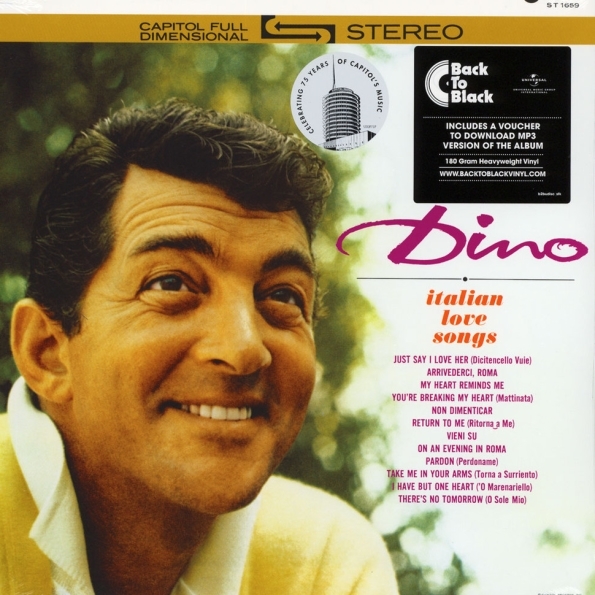 фото Dean martin ‎ dino: italian love songs (lp) universal music