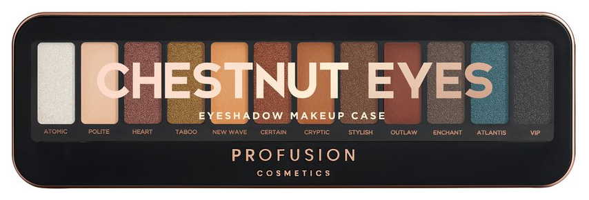 фото Тени для век profusion eyeshadow makeup case chestnut eyes 10,2 г