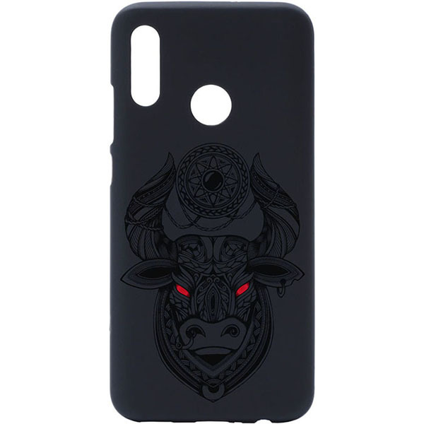 

Чехол Gosso Cases для Huawei P Smart (2019) / Honor 10 Lite Black «Grand Bull», Разноцветный