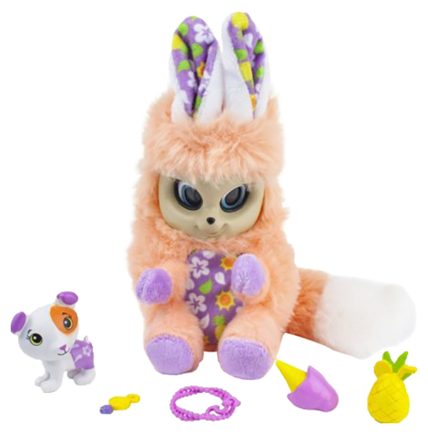 фото Мягкая игрушка "пушастики" bush baby world - лола с питомцем, 14 см 1toy 1 toy