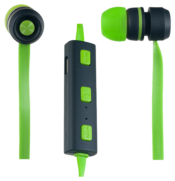 фото Беспроводные наушники perfeo sound strip black/green