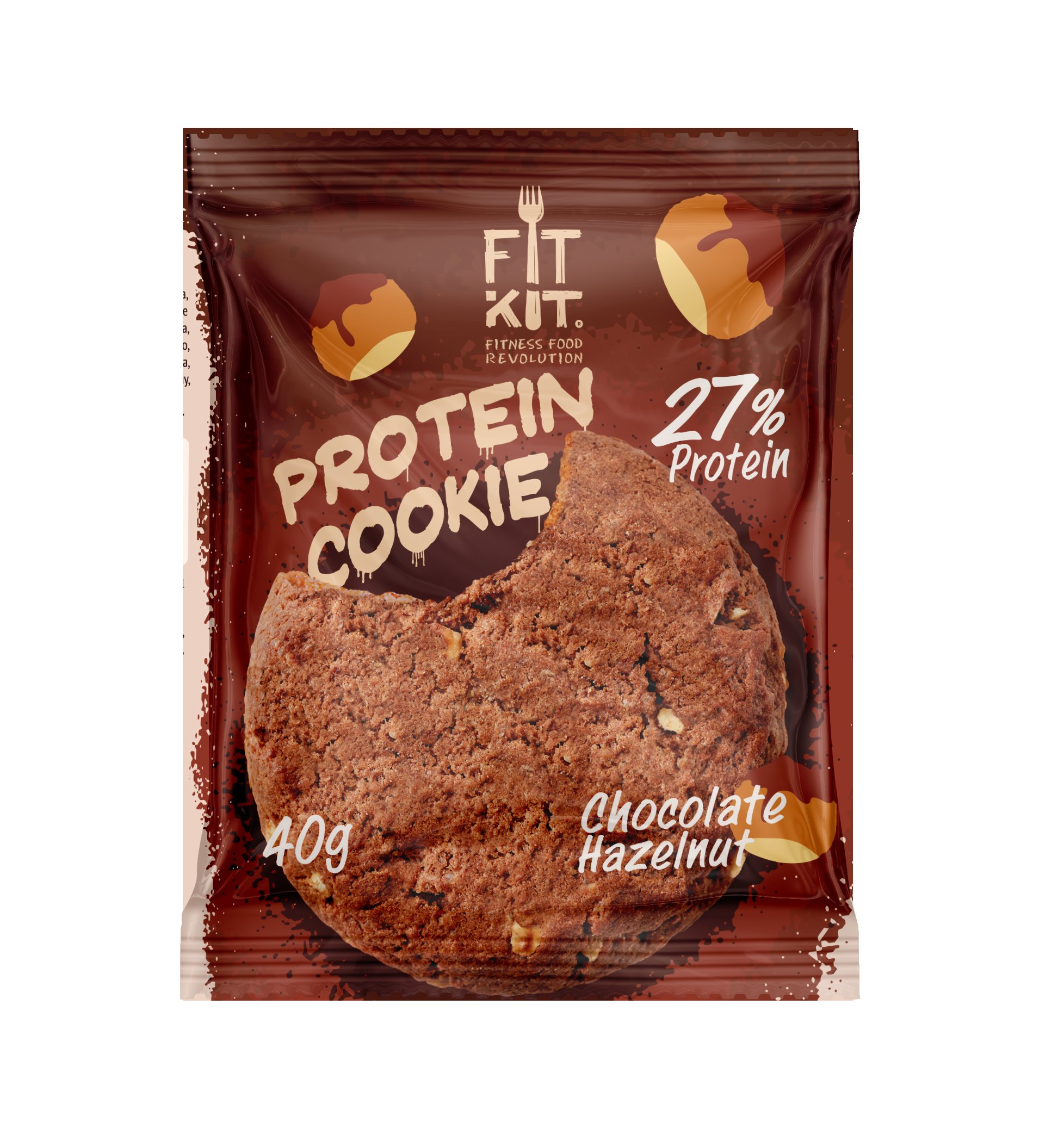 Fit Kit Protein Cookie 40 г Шоколад-фундук