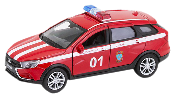 Welly 43763FS Велли Модель машины 1:34-39 LADA VESTA SW CROSS Пожарная охрана NoBrand красный