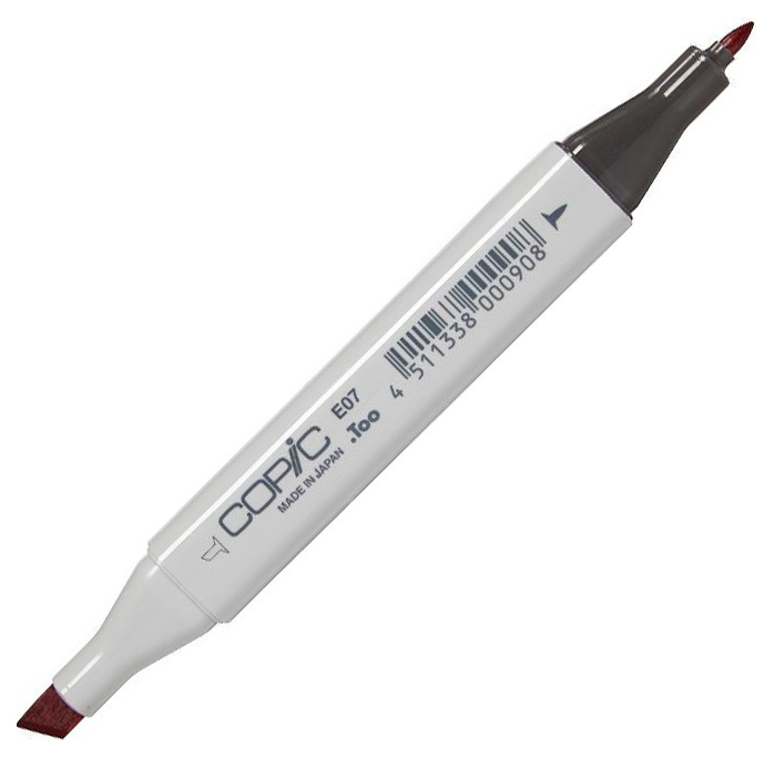 

Маркер Copic Classic E07 коричнево-красный светлый коричневый; красный