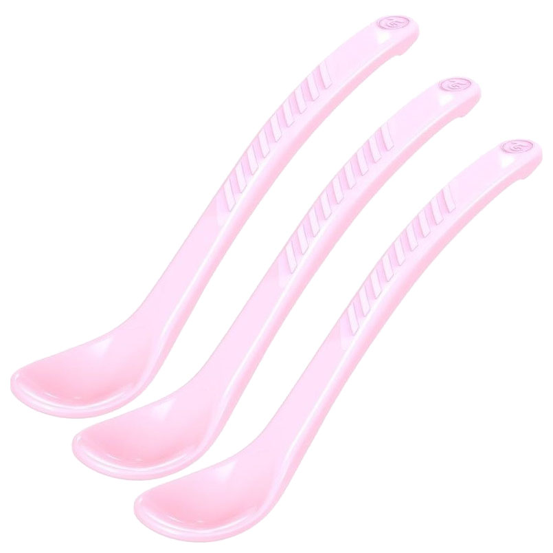 фото Ложки для кормления twistshake, цвет: пастельный розовый (pastel pink), 3 штуки