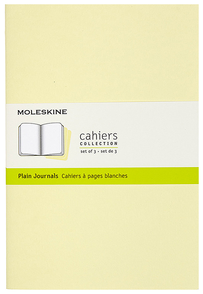 

Блокнот "Cahier Journall" Large, 40 листов, в линейку, нежно-желтый, 3 шт.