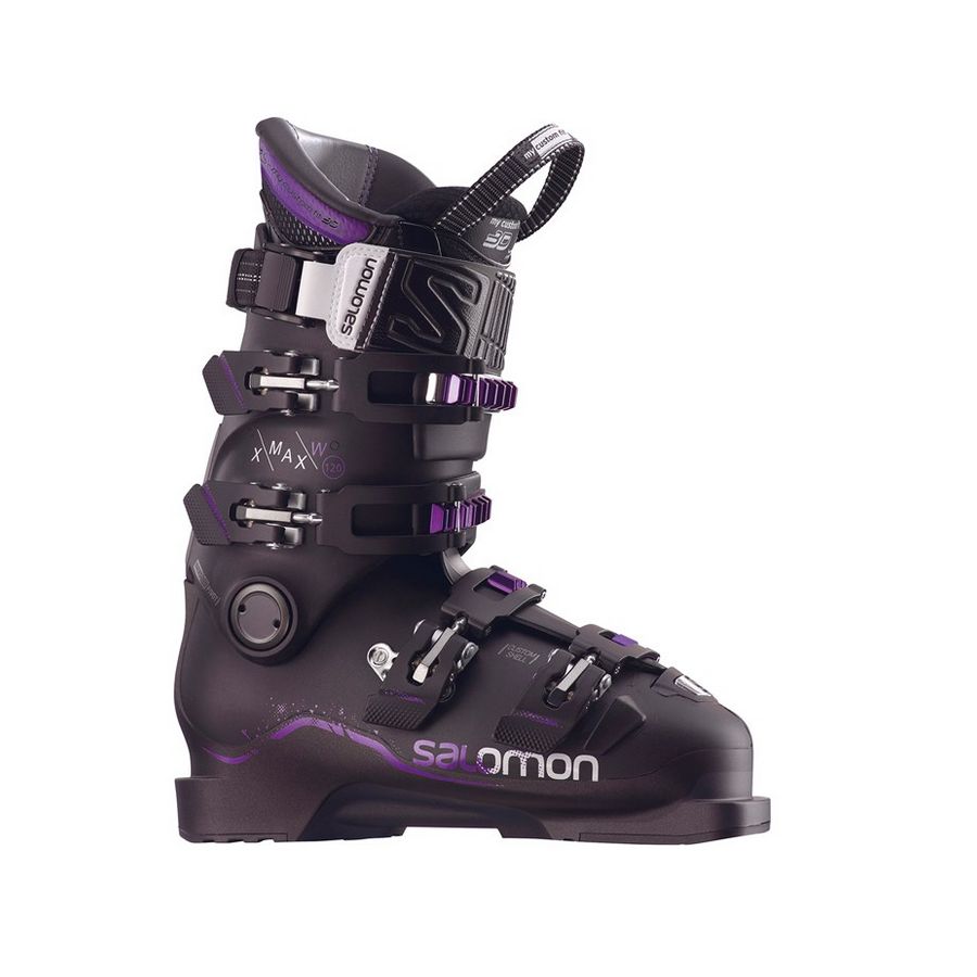 фото Горнолыжные ботинки salomon x max 120 w 2018, metablack/black/purple, 22.5