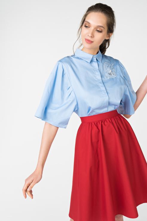 

Рубашка женская ZARINA 8226109309007 голубая 46 RU