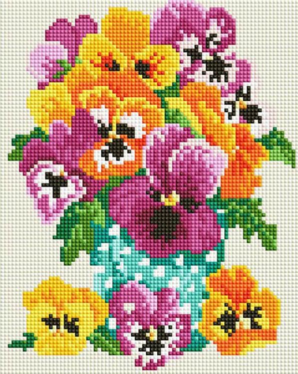 

Алмазная вышивка Белоснежка Букетик из сада, 20x25 см, Букетик из сада