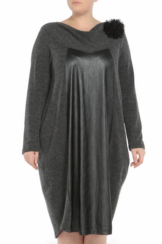 

Платье женское XXLA FEMME 26081-1 серое 52, 26081-1