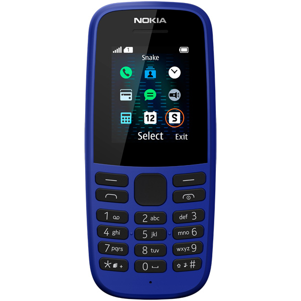 фото Мобильный телефон nokia 105ss та-1203 blue