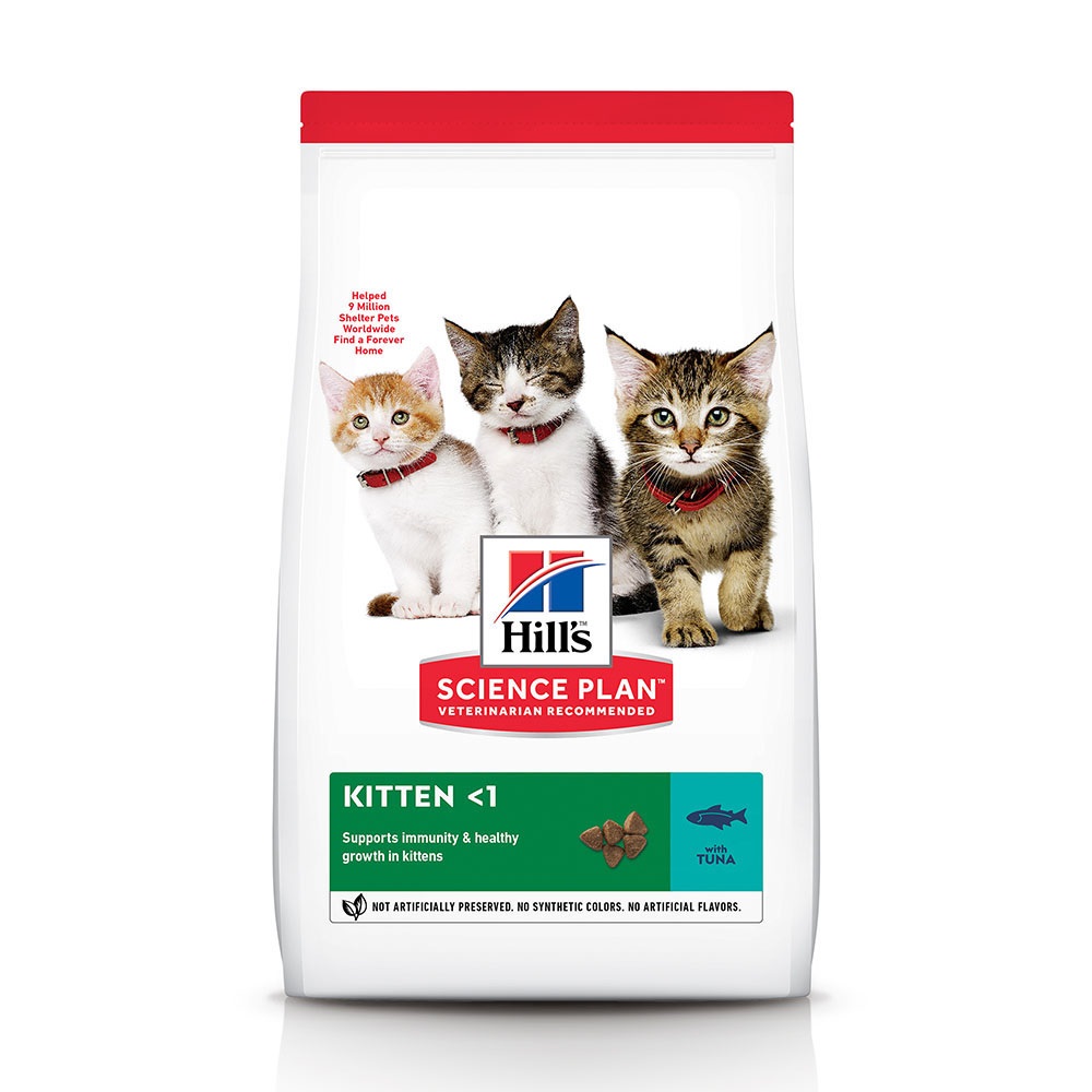 Сухой корм для котят Hill's Science Plan Kitten, тунец, 1,5кг