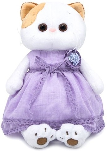 

Мягкая игрушка BUDI BASA Кошка Ли-Ли в лавандовом платье 27 см