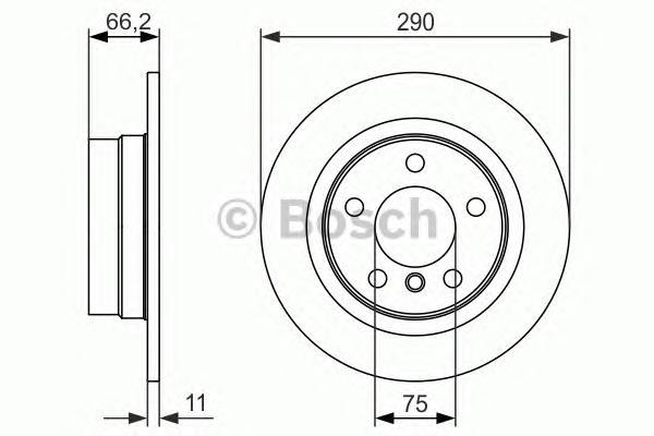 фото Тормозной диск bosch 0986479043