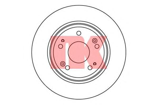 фото Тормозной диск nk 202650
