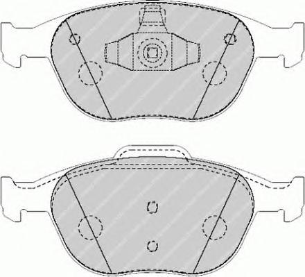 Комплект тормозных колодок Ferodo FVR1568