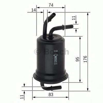 фото Фильтр топливный bosch f026403012