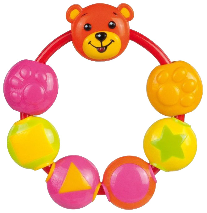 Развивающая игрушка Caprol погремушка Медвежонок 2/630 розовый