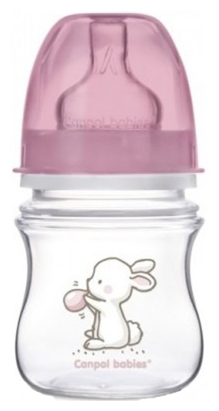 

Бутылочка Canpol EasyStart Little Сuties PP Anti-colic 120 мл 35/218 Прозрачный/Розовый, EasyStart Little Сuties PP Anti-colic 120 мл Розовый