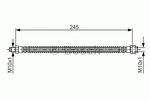 фото Шланг тормозной системы bosch 1987476950