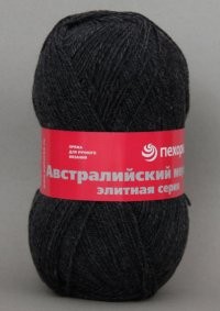 

Пряжа Пехорка ПЕХ.АВСТР.МЕ.002 Австралийский меринос 002 черный, Австралийский меринос